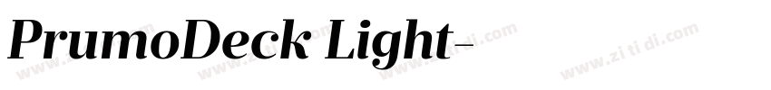 PrumoDeck Light字体转换